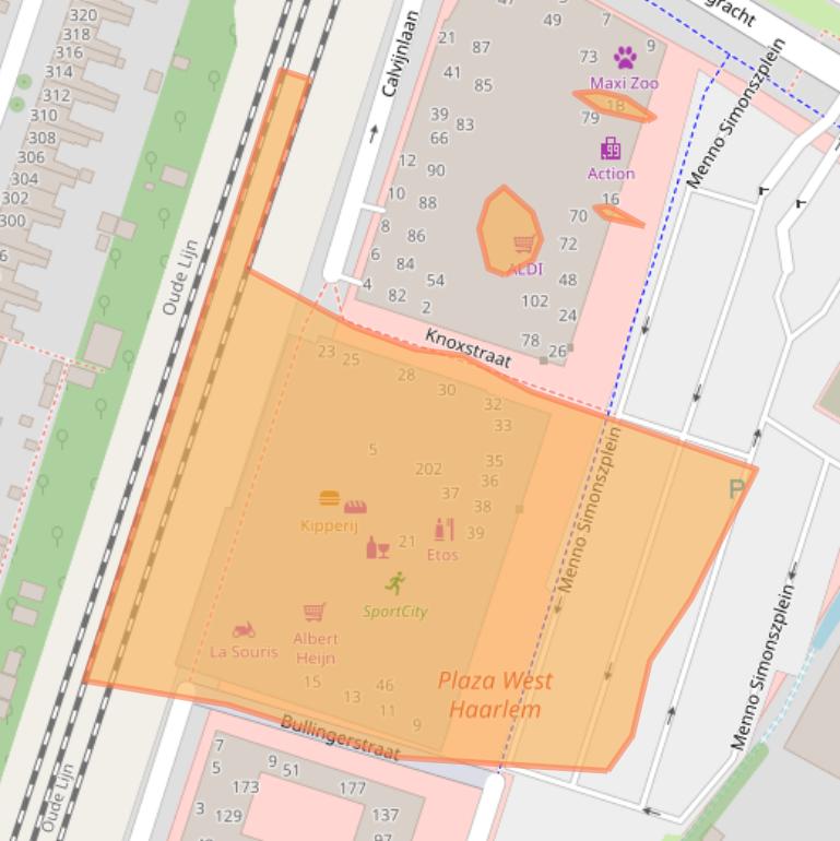 Kaart van postcodegebied 2014SC.