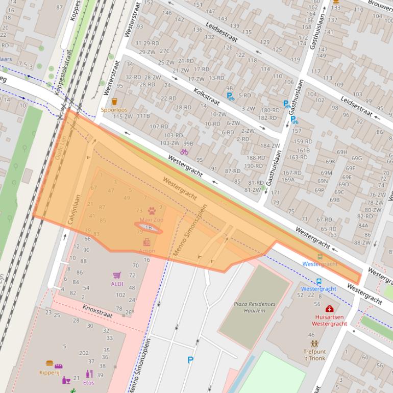 Kaart van postcodegebied 2014SG.