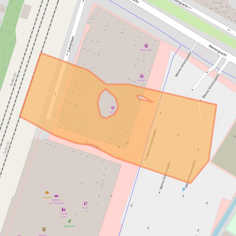 Kaart van postcodegebied 2014SH.