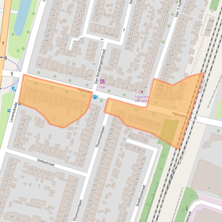 Kaart van postcodegebied 2014TM.