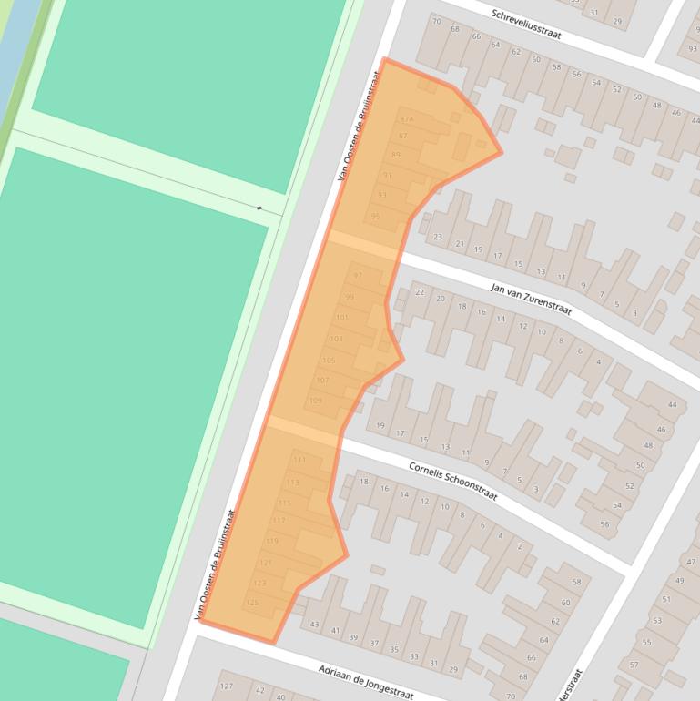 Kaart van postcodegebied 2014VN.