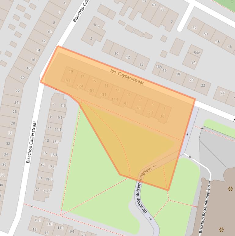Kaart van postcodegebied 2014XC.