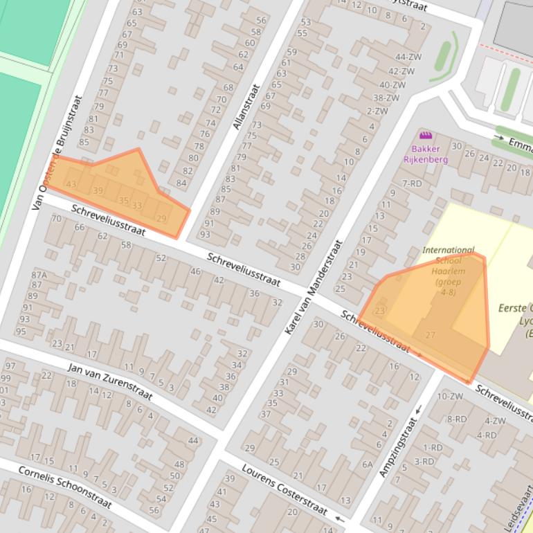 Kaart van postcodegebied 2014XP.