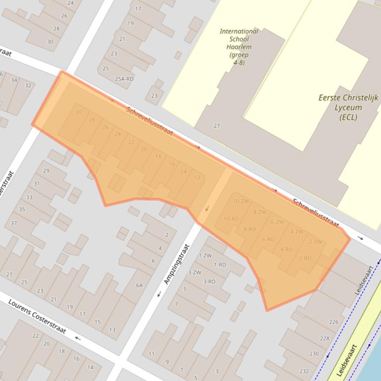 Kaart van postcodegebied 2014XR.