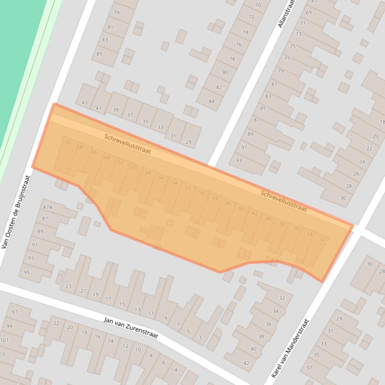 Kaart van postcodegebied 2014XS.