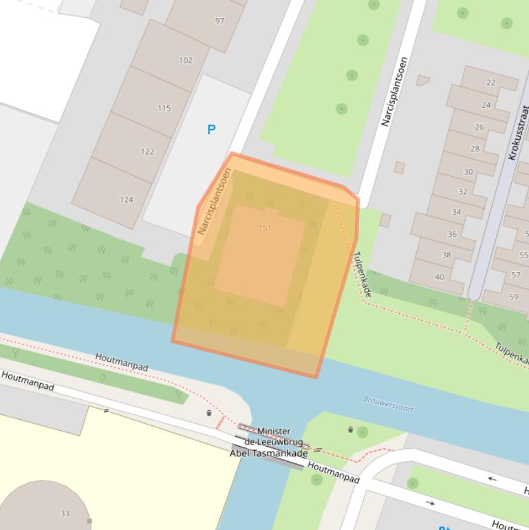 Kaart van postcodegebied 2015AN.