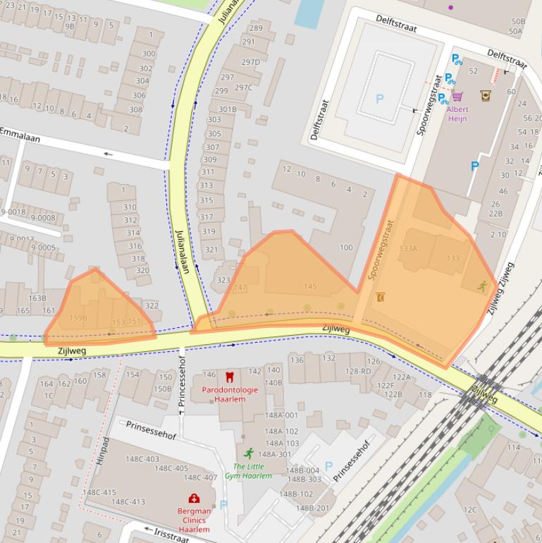Kaart van postcodegebied 2015BE.