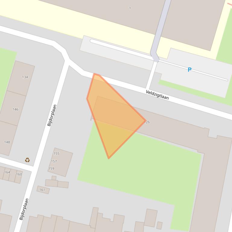 Kaart van postcodegebied 2015CB.