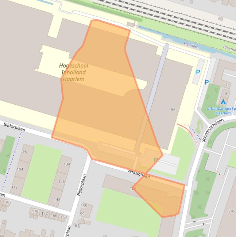 Kaart van postcodegebied 2015CD.