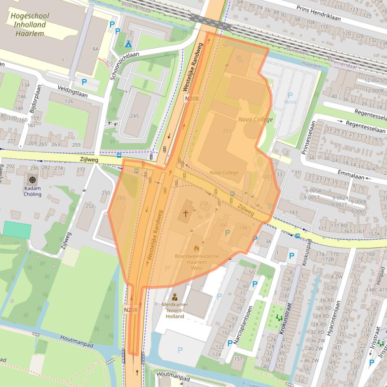 Kaart van postcodegebied 2015CK.