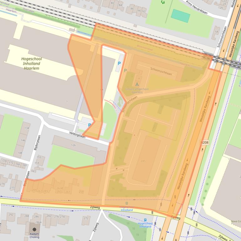 Kaart van postcodegebied 2015CL.