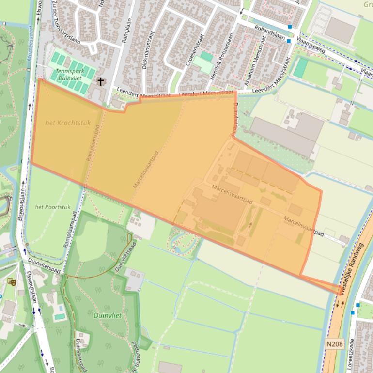 Kaart van postcodegebied 2015CS.