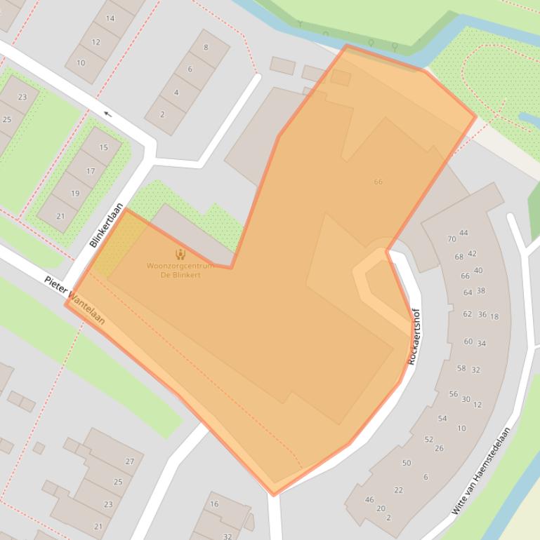 Kaart van postcodegebied 2015ED.