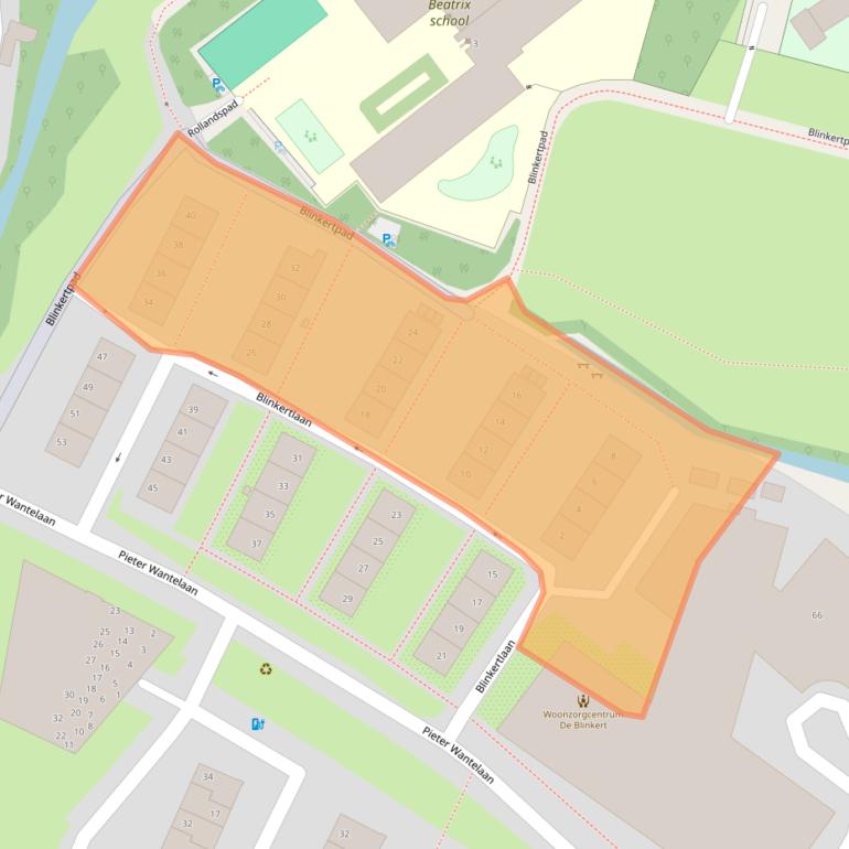 Kaart van postcodegebied 2015EG.