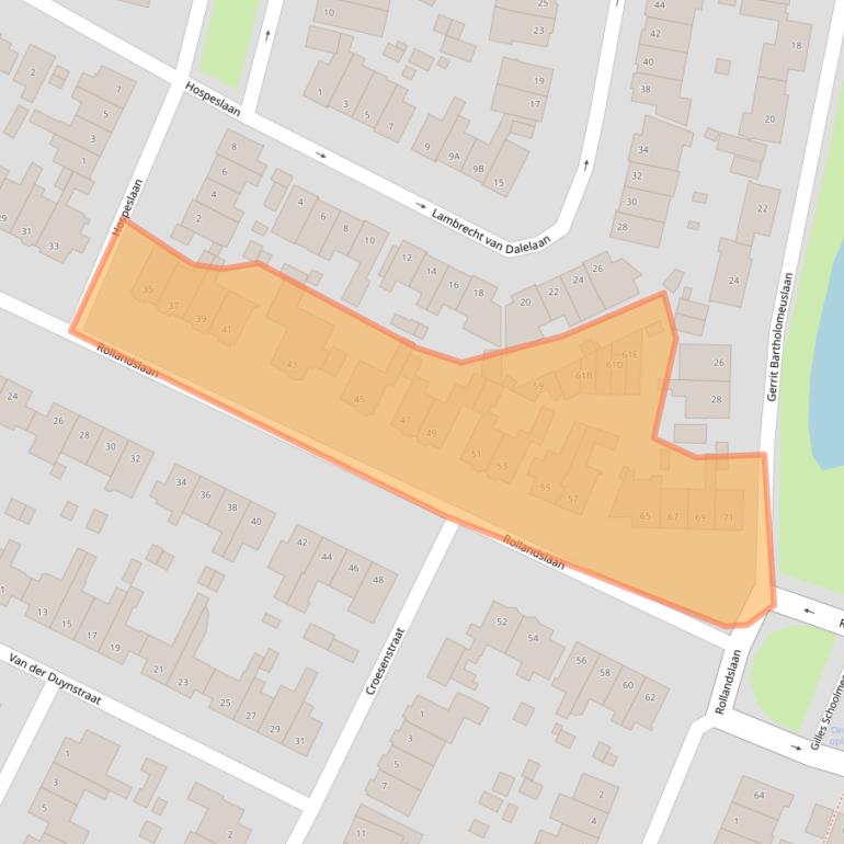 Kaart van postcodegebied 2015GC.