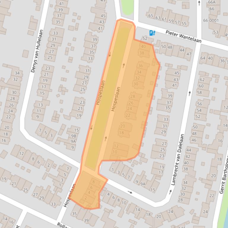 Kaart van postcodegebied 2015GK.