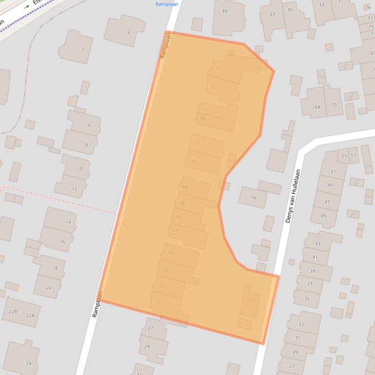 Kaart van postcodegebied 2015GR.