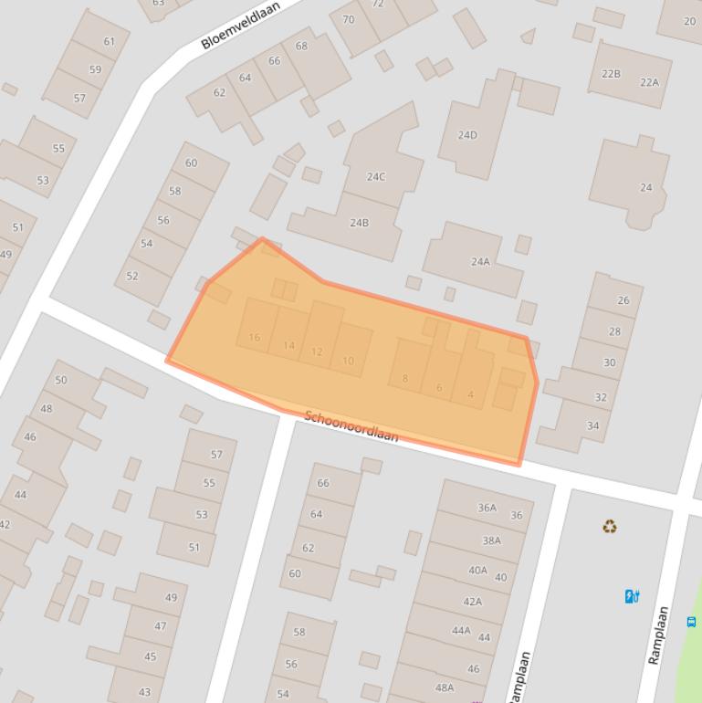 Kaart van postcodegebied 2015HA.