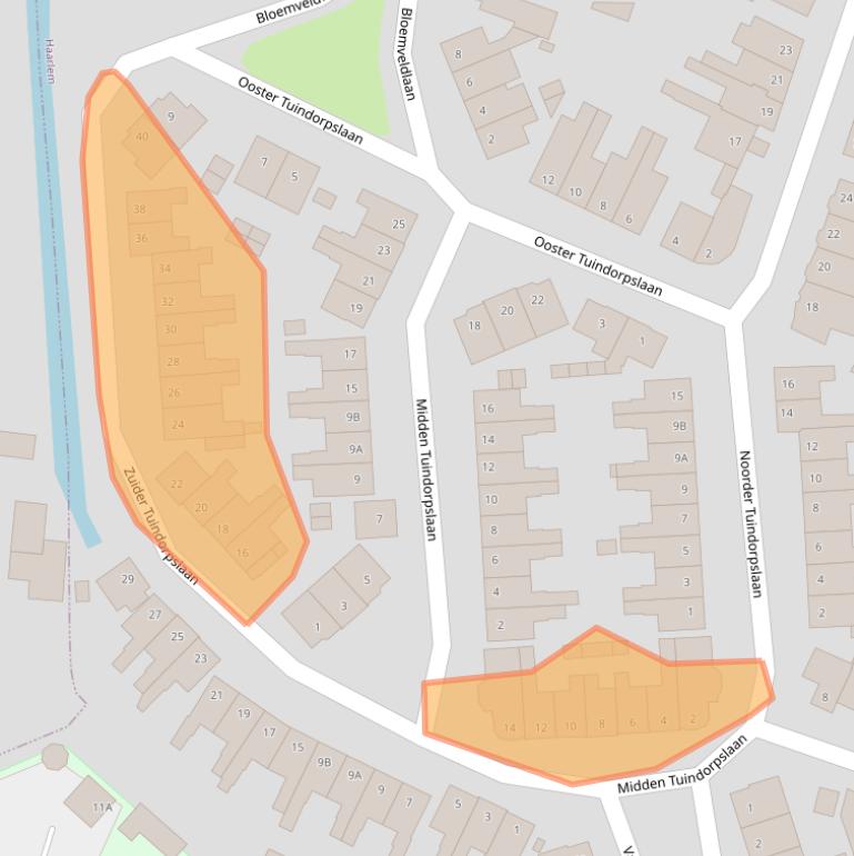 Kaart van postcodegebied 2015HR.