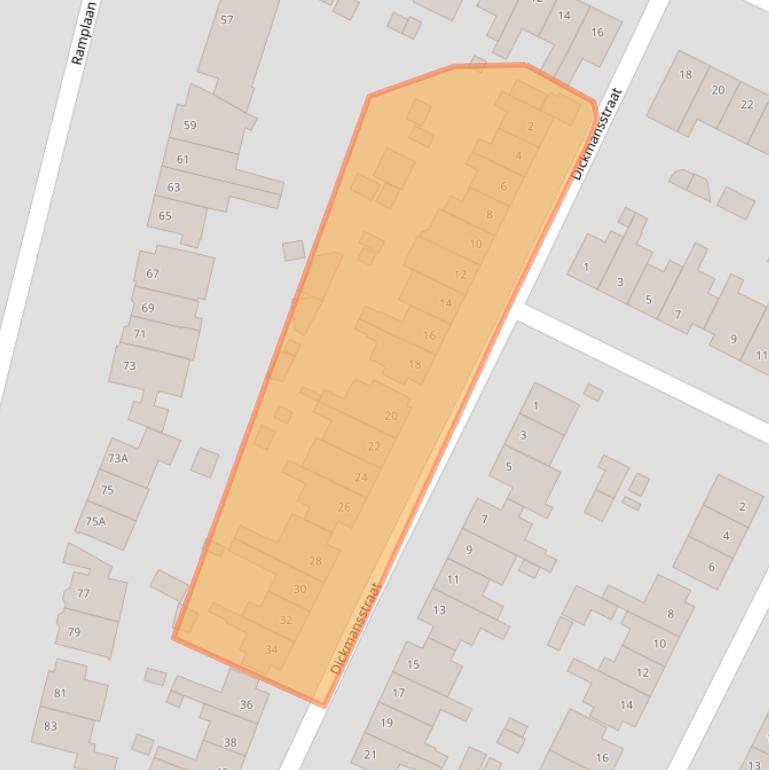 Kaart van postcodegebied 2015JC.