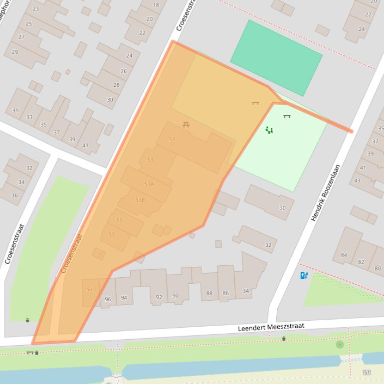 Kaart van postcodegebied 2015JK.