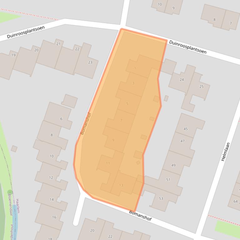 Kaart van postcodegebied 2015KC.