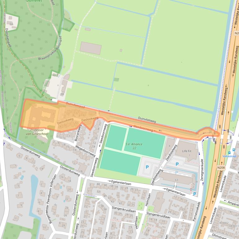 Kaart van postcodegebied 2015KN.