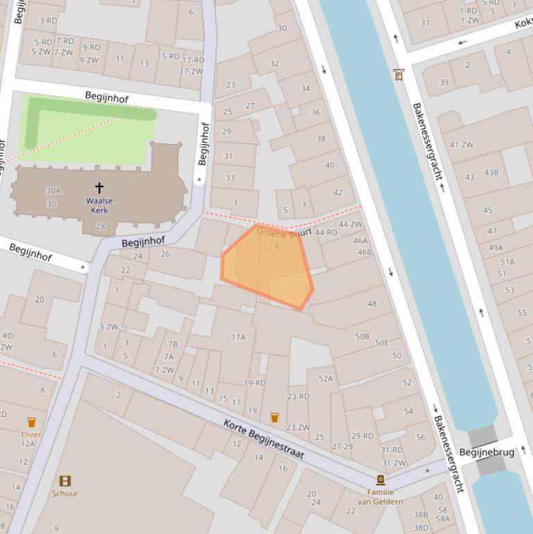 Kaart van postcodegebied 2019HC.