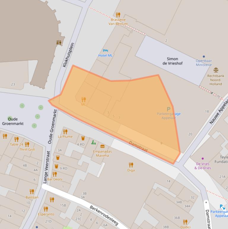 Kaart van postcodegebied 2019HD.