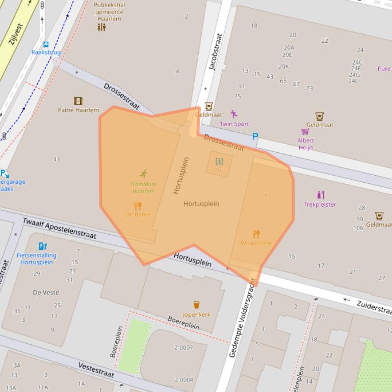 Kaart van postcodegebied 2019XV.