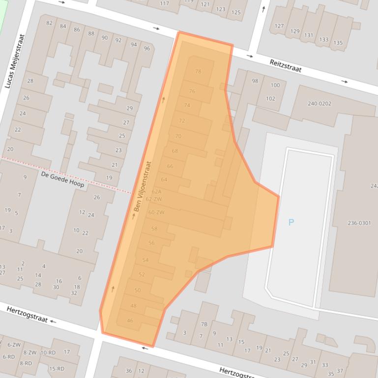 Kaart van postcodegebied 2021AC.