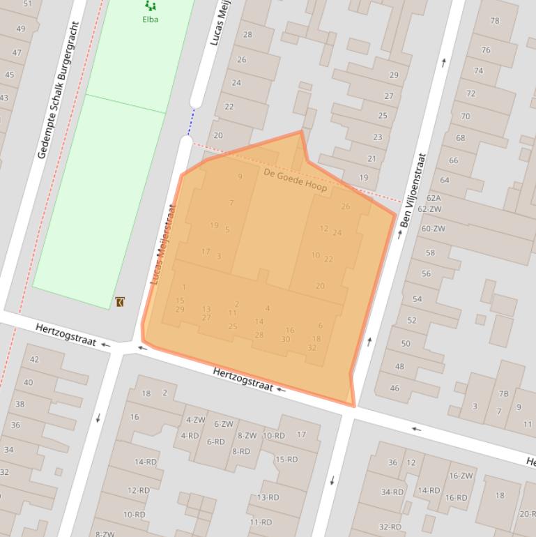 Kaart van postcodegebied 2021AP.