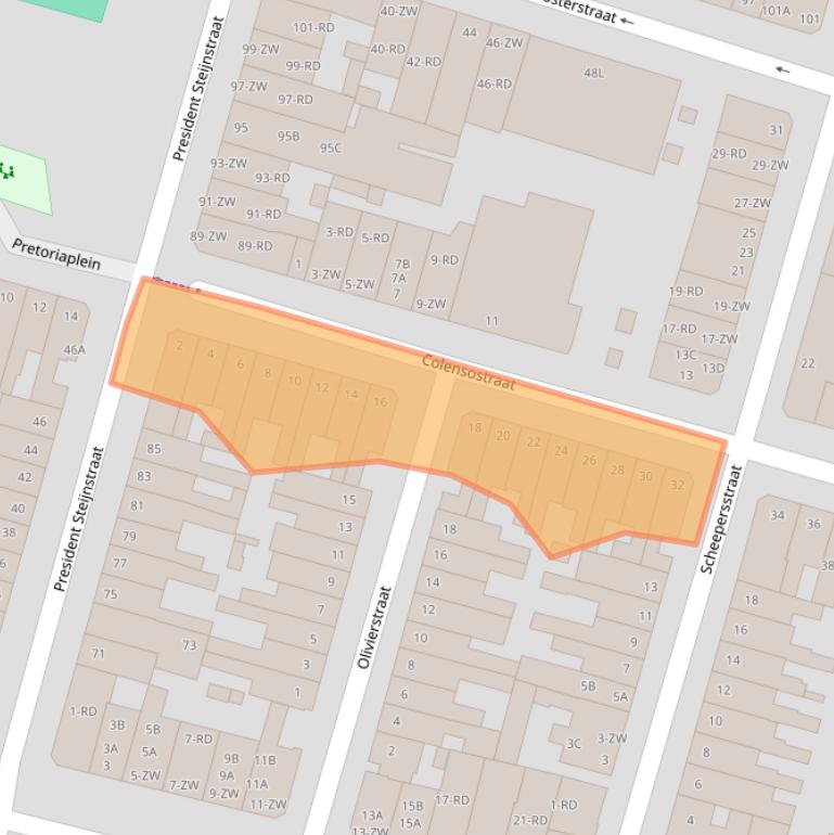 Kaart van postcodegebied 2021BC.