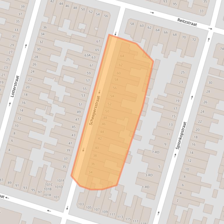 Kaart van postcodegebied 2021BK.
