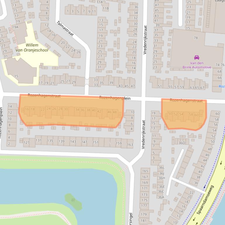 Kaart van postcodegebied 2021CJ.