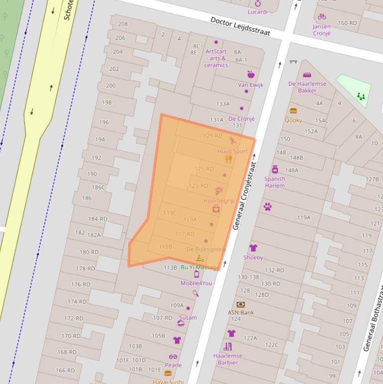 Kaart van postcodegebied 2021JE.