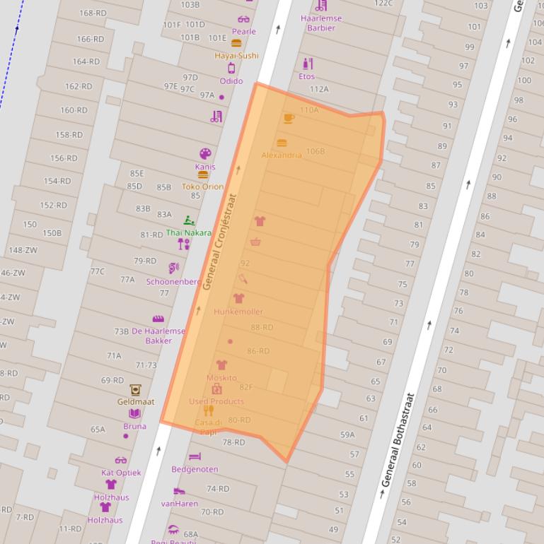 Kaart van postcodegebied 2021JL.