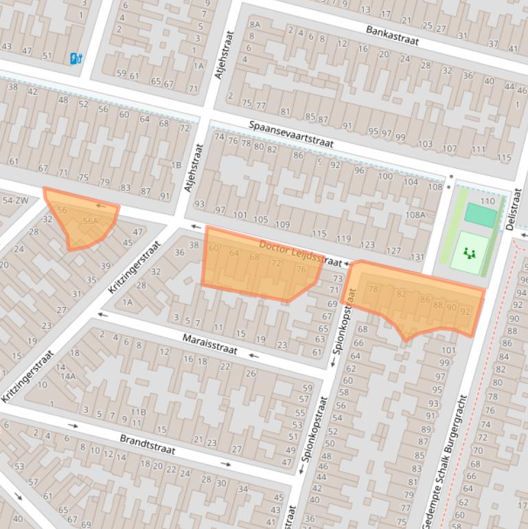 Kaart van postcodegebied 2021RK.