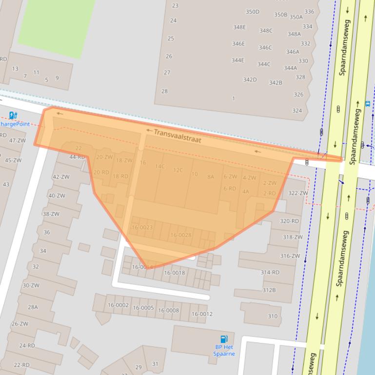 Kaart van postcodegebied 2021RL.
