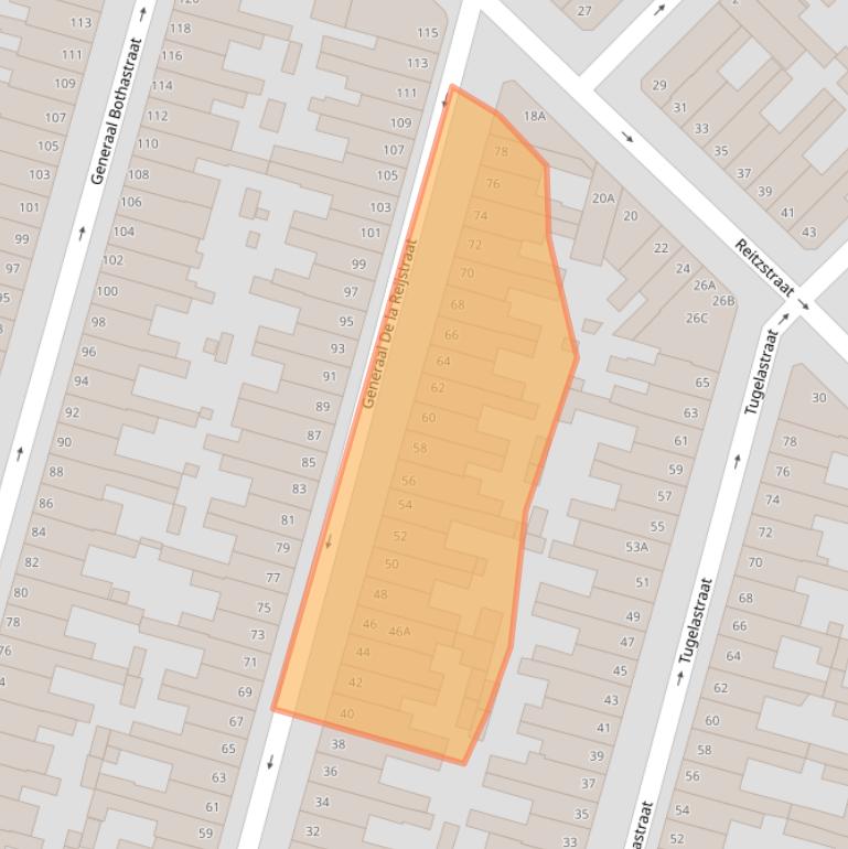 Kaart van postcodegebied 2021XW.