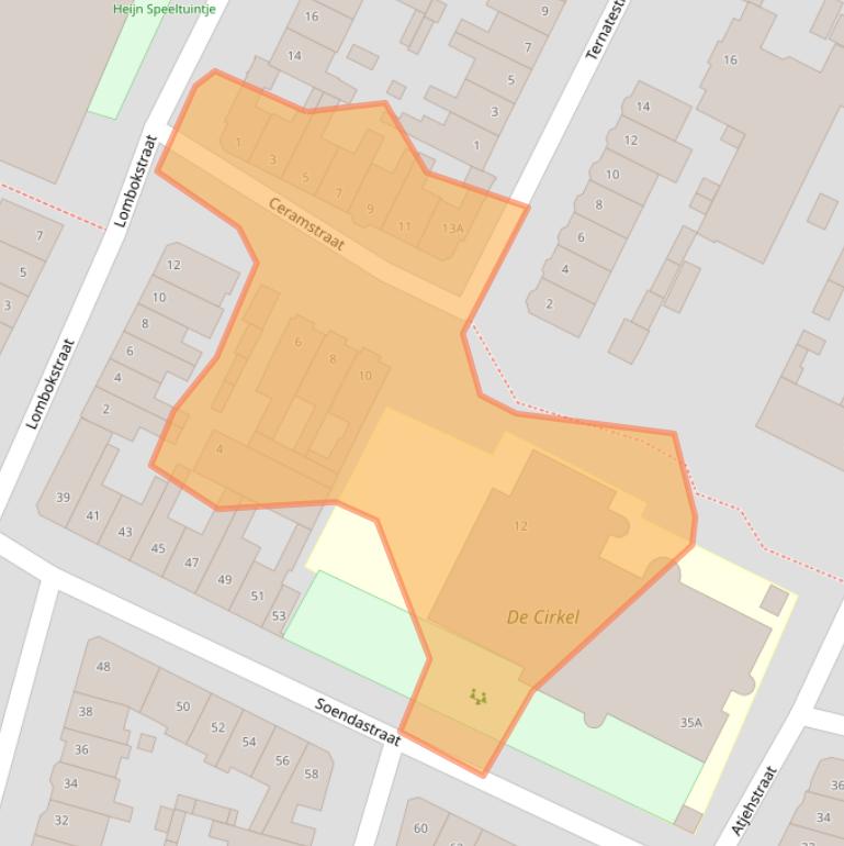 Kaart van postcodegebied 2022BK.