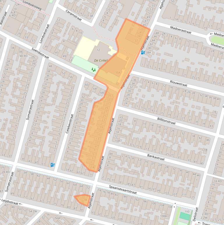 Kaart van postcodegebied 2022BL.