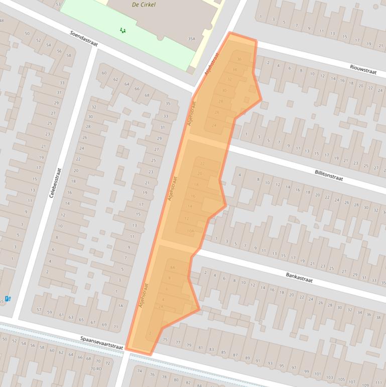 Kaart van postcodegebied 2022BP.