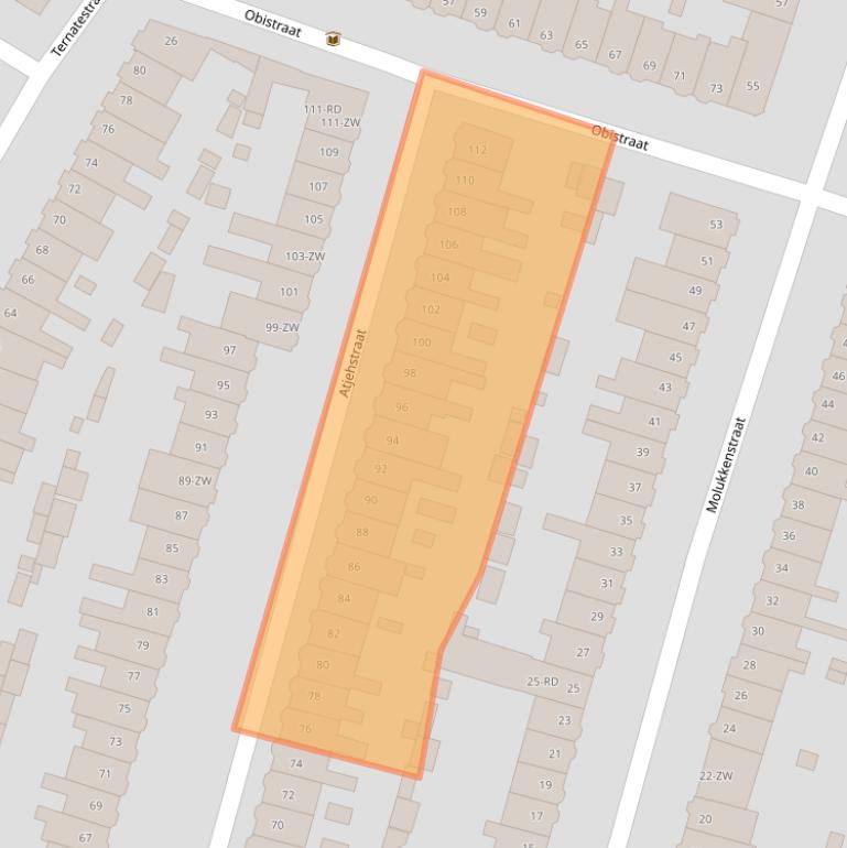 Kaart van postcodegebied 2022BS.