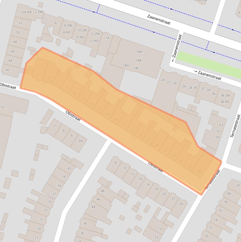 Kaart van postcodegebied 2022CE.