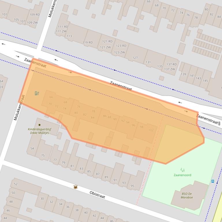 Kaart van postcodegebied 2022CS.