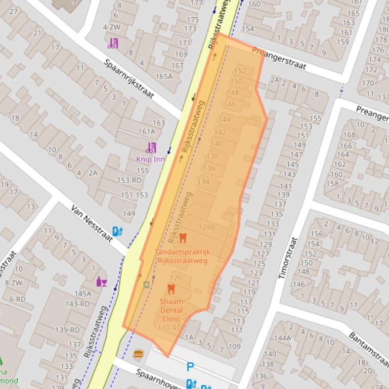 Kaart van postcodegebied 2022DE.