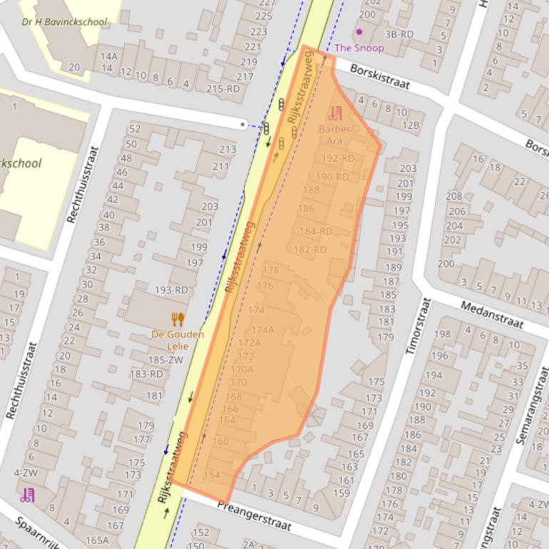 Kaart van postcodegebied 2022DG.