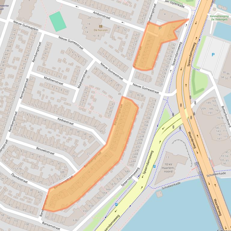Kaart van postcodegebied 2022EK.