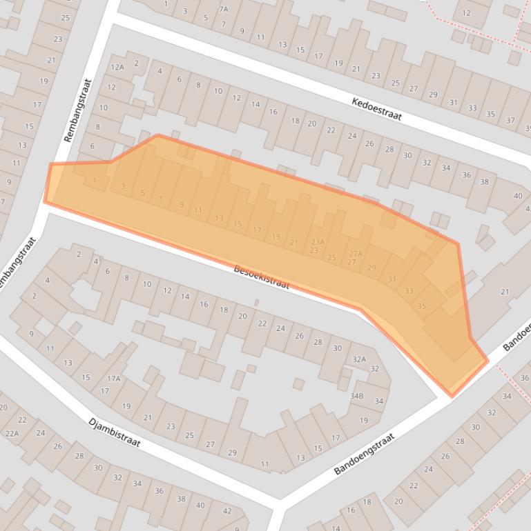 Kaart van postcodegebied 2022EP.